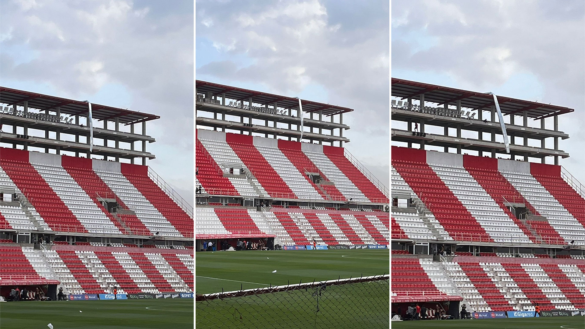 El partido entre Unión y Lanús fue suspendido por la tormenta en Santa Fe: las imágenes de los daños en el estadio