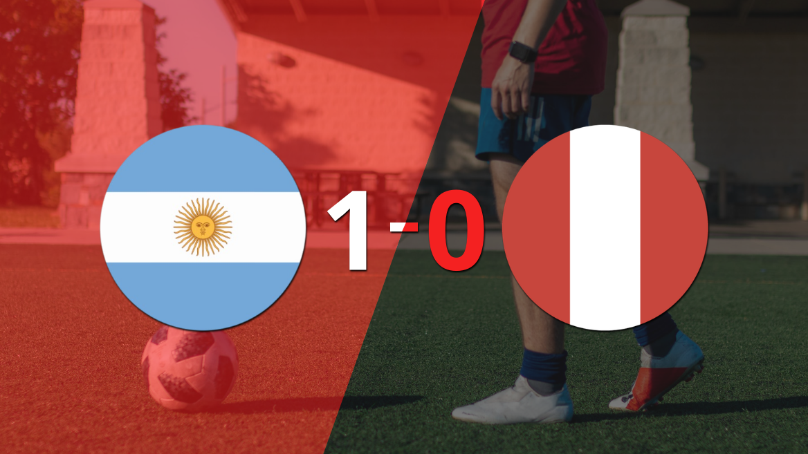 Con lo justo, Argentina venció a Perú 1 a 0 en el estadio Olímpico Pascual Guerrero
