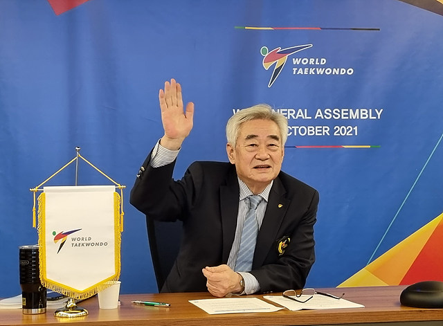 World Taekwondo president Chungwon Choue, running unopposed, wins fifth term during virtual election