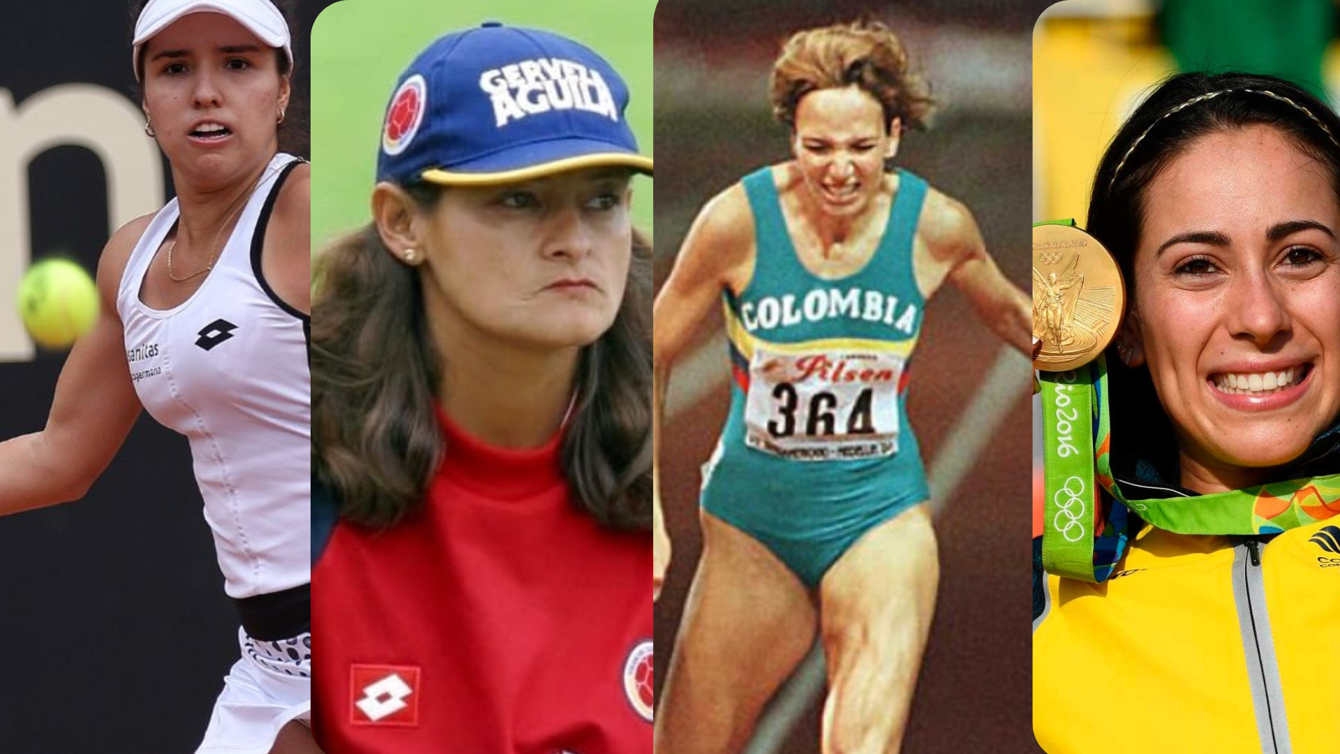 Estas son las mujeres colombianas más importantes en la historia del deporte. Archivo, Reuters y @juegosolimpicos/Twitter.
