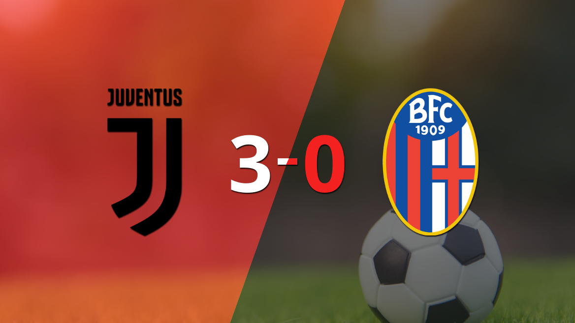 Juventus fue contundente y goleó 3-0 a Bologna