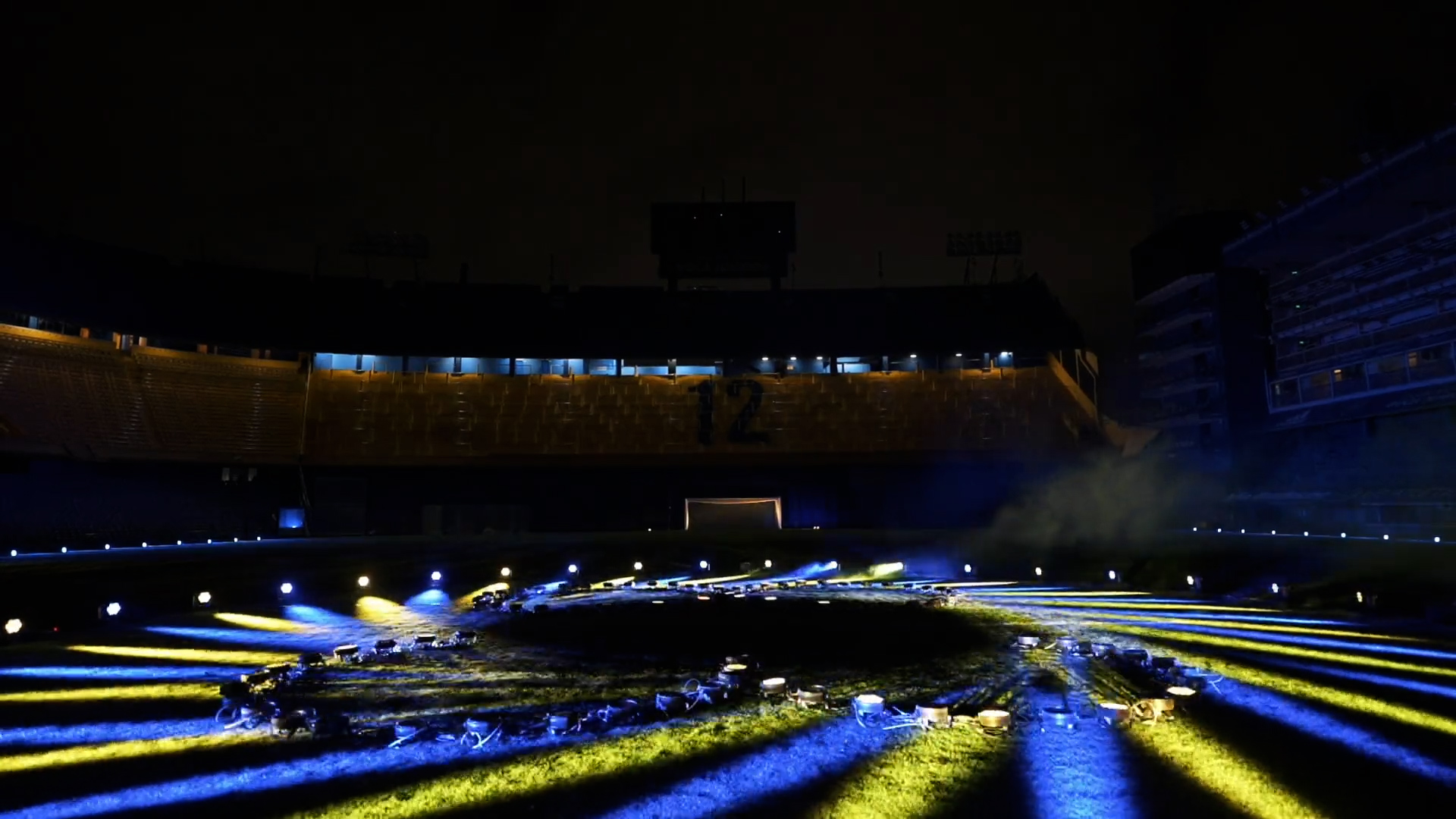 El estadio Alberto J. Armando tiene todo listo para despedir a uno de sus grandes ídolos