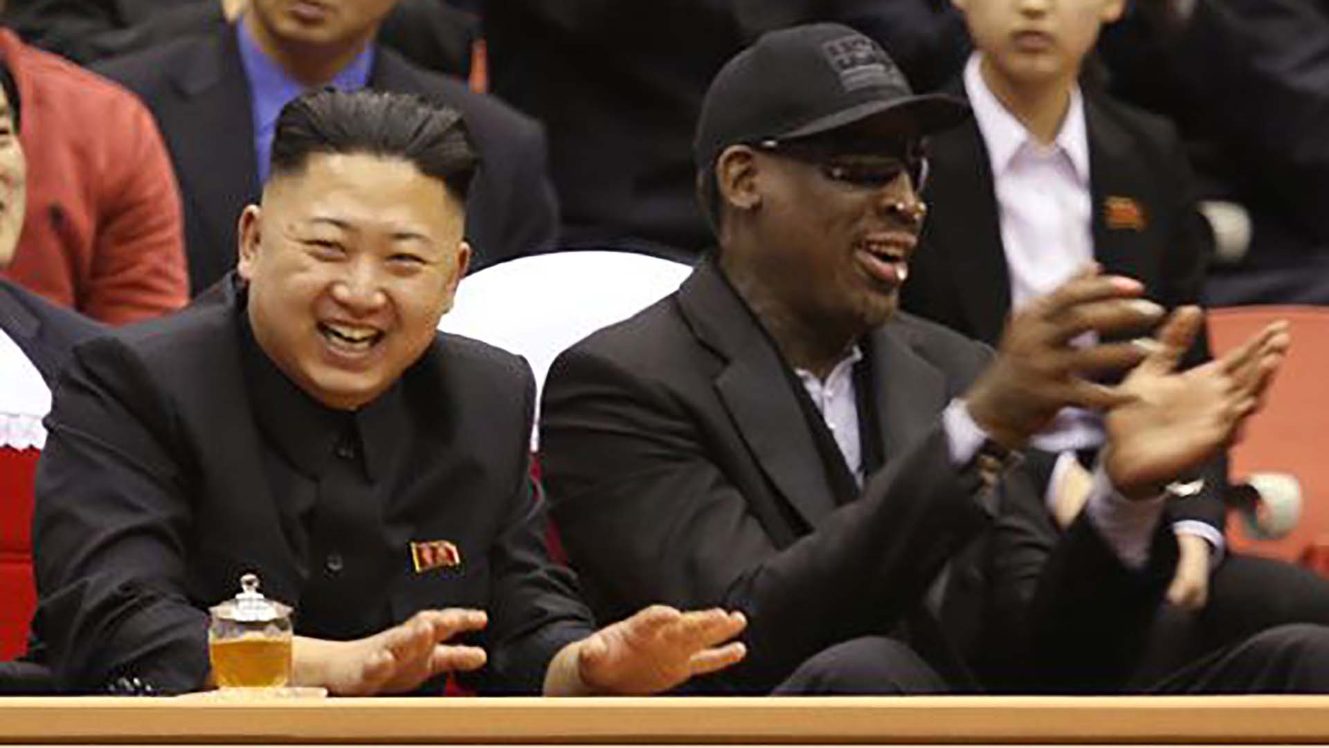 Dennis Rodman junto a Kim Jong-un (AP)