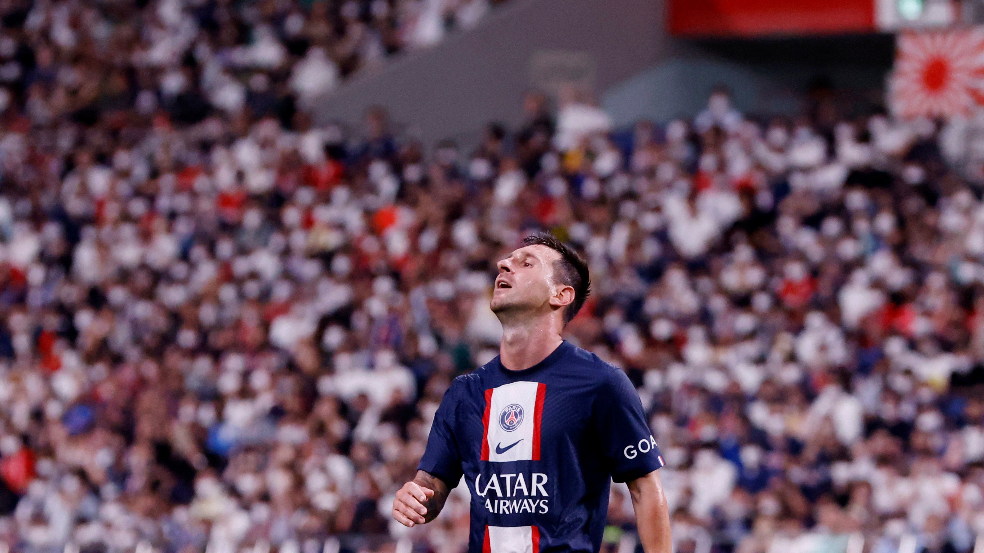 Messi anotó 11 goles en 34 presentaciones con el equipo parisino (REUTERS/Issei Kato)