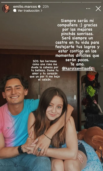Karol Sevilla y Emilio Osorio pusieron entre dicho su relación tras una  serie de mensajes en redes sociales - Infobae
