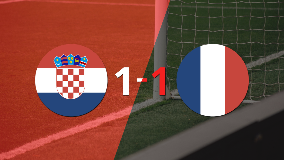 Croacia y Francia empataron 1 a 1