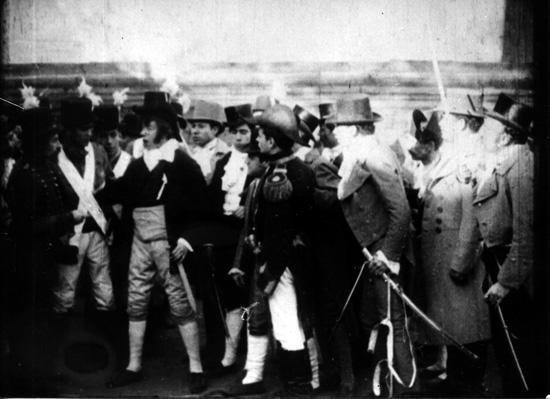 Fotograma de la película "La Revolución de Mayo", estrenada el 23 de mayo de 1909