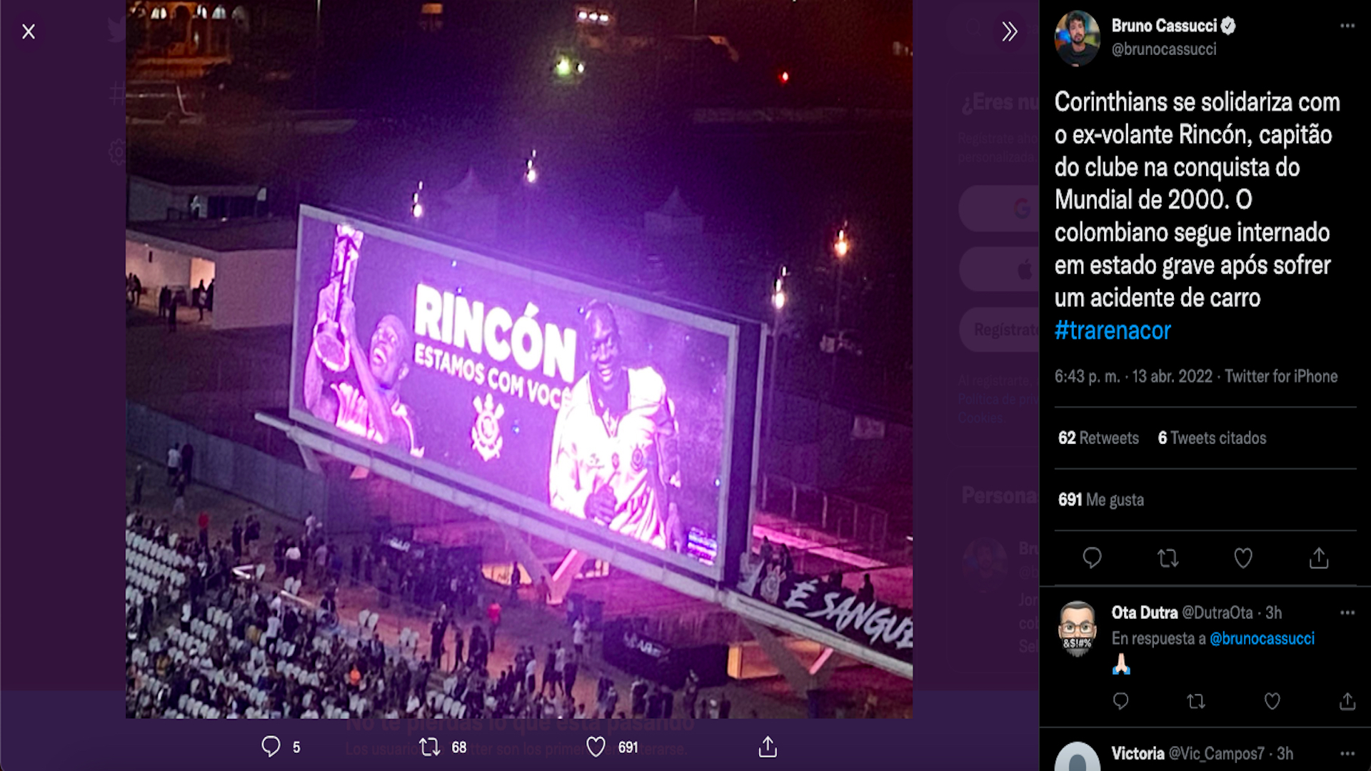 El Homenaje De Corinthians A Freddy Rincón Antes De Enfrentarse A Deportivo Cali Por Copa 6055