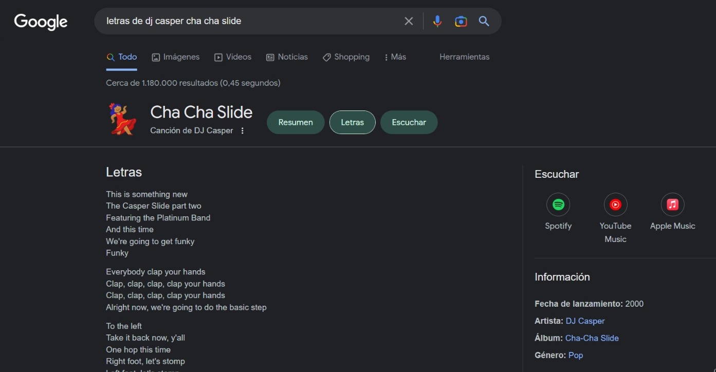 Cómo bailar junto a Google el “Cha Cha Slide”, la canción más famosa del 2000