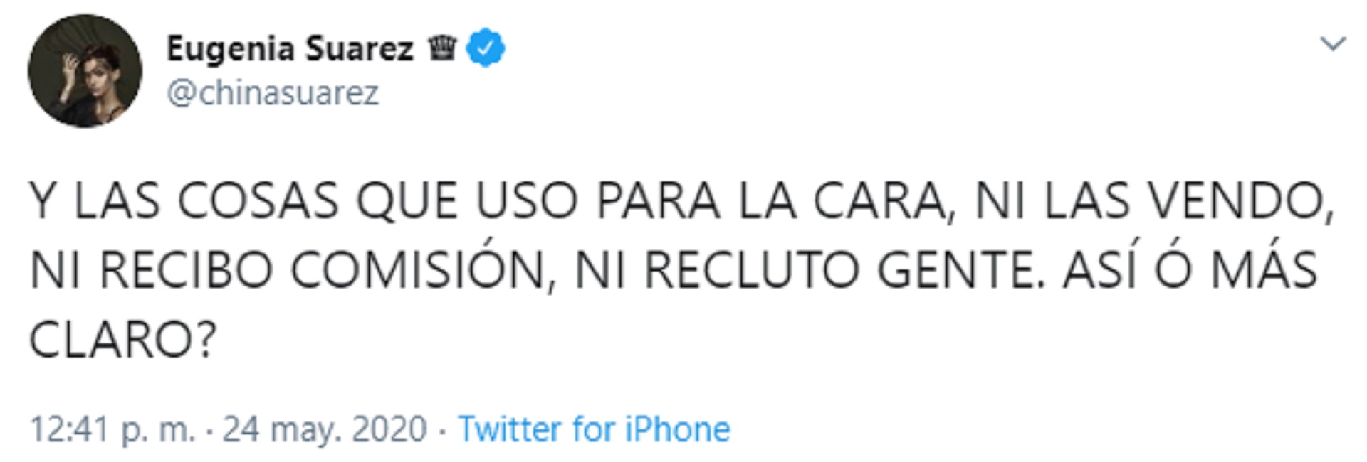 Los tuits de la China Suárez