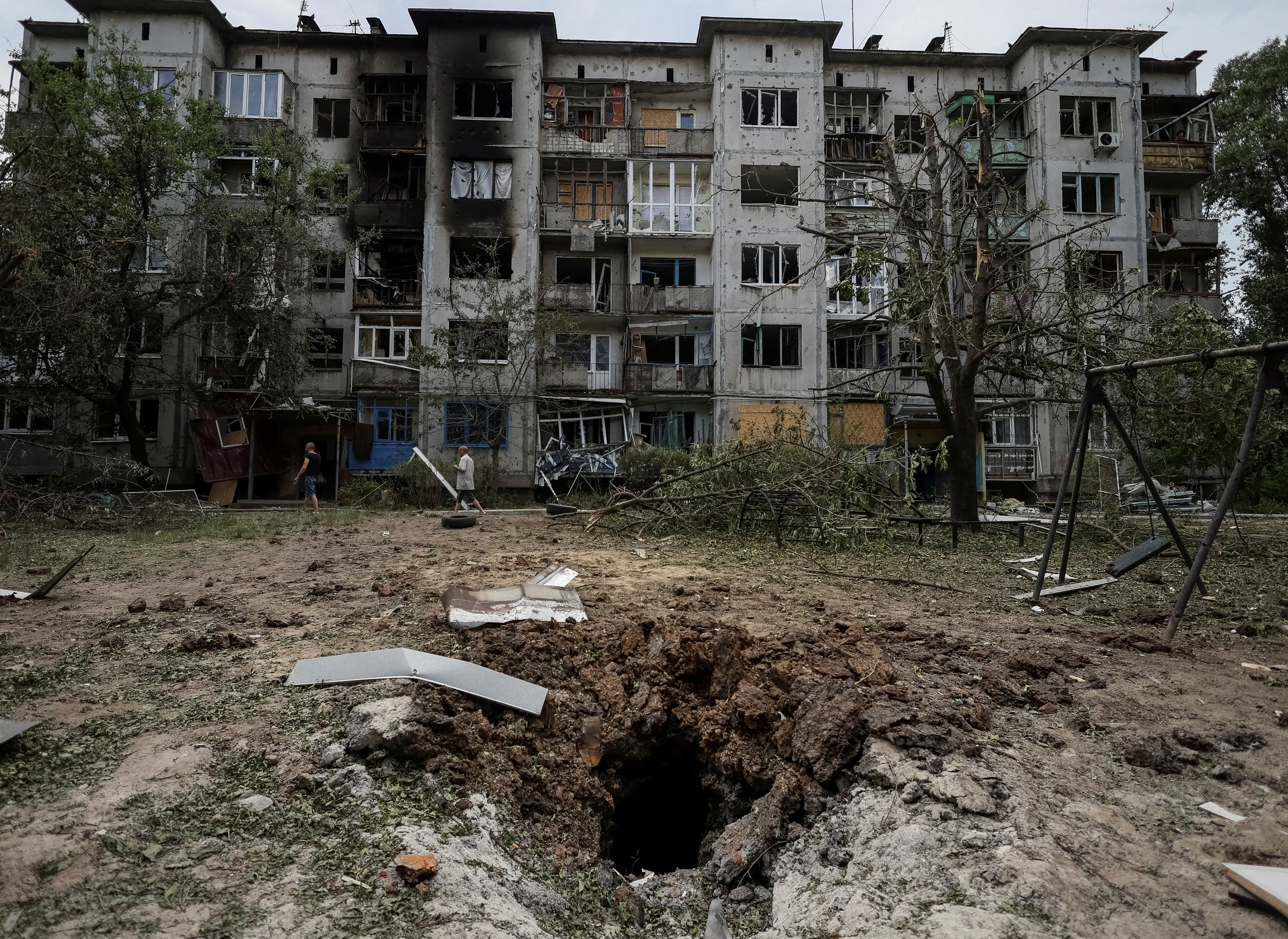 Bombardeos rusos en la región de Donetsk (REUTERS/Gleb Garanich)