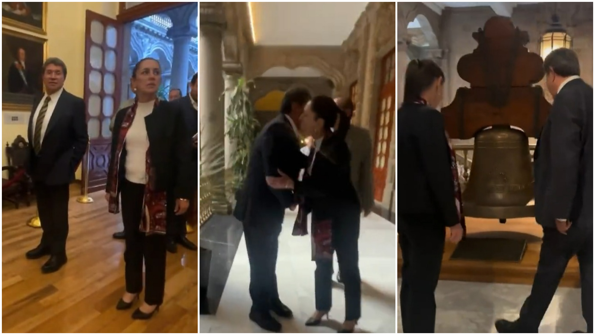 Las corcholatas de Morena se reunieron en el Palacio de Gobierno de la CDMX (Twitter/@RicardoMonrealA)