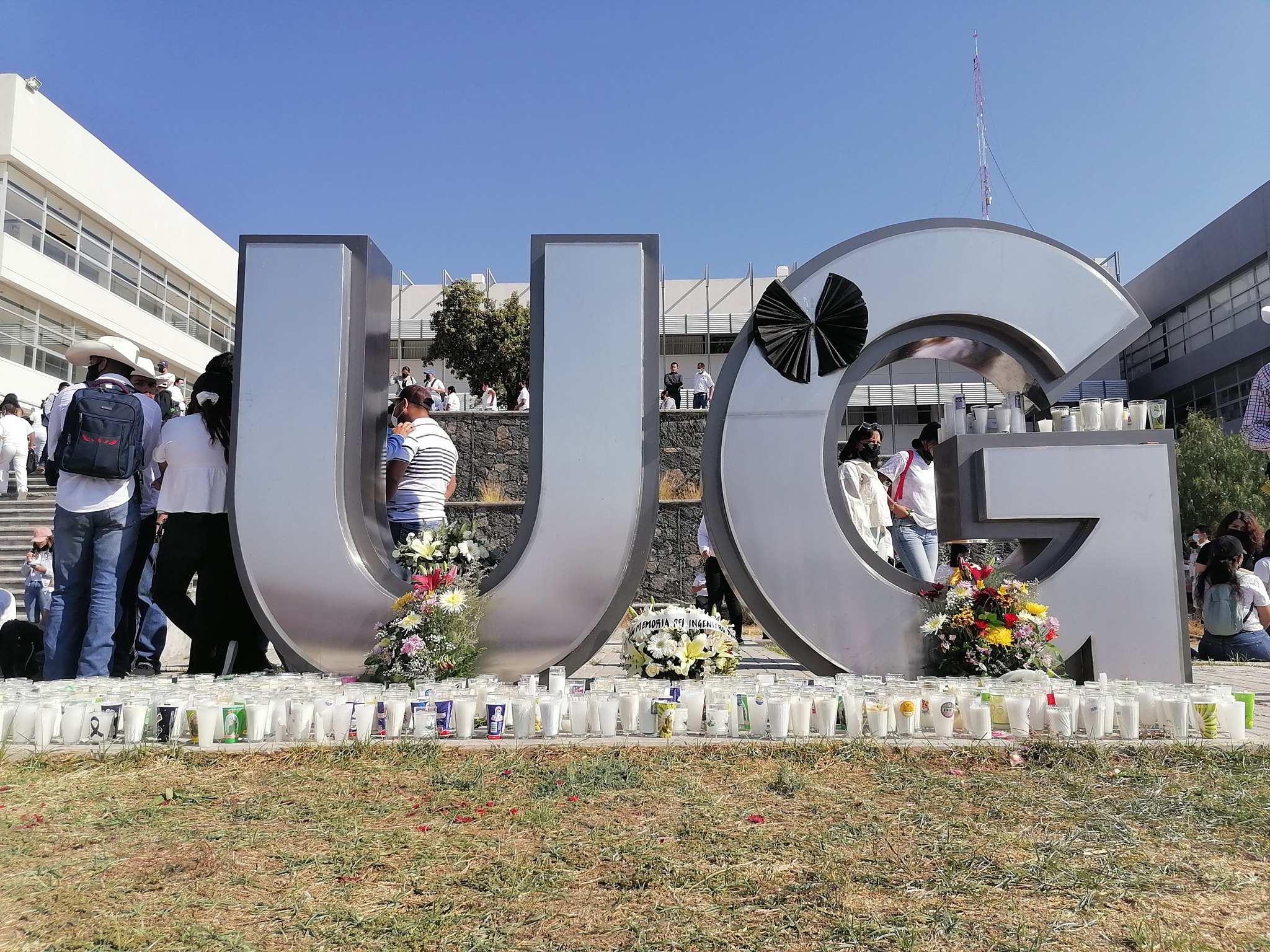 Comunidad universitaria en Guanajuato exigió justicia por Ángel Yael (Foto: Twitter)