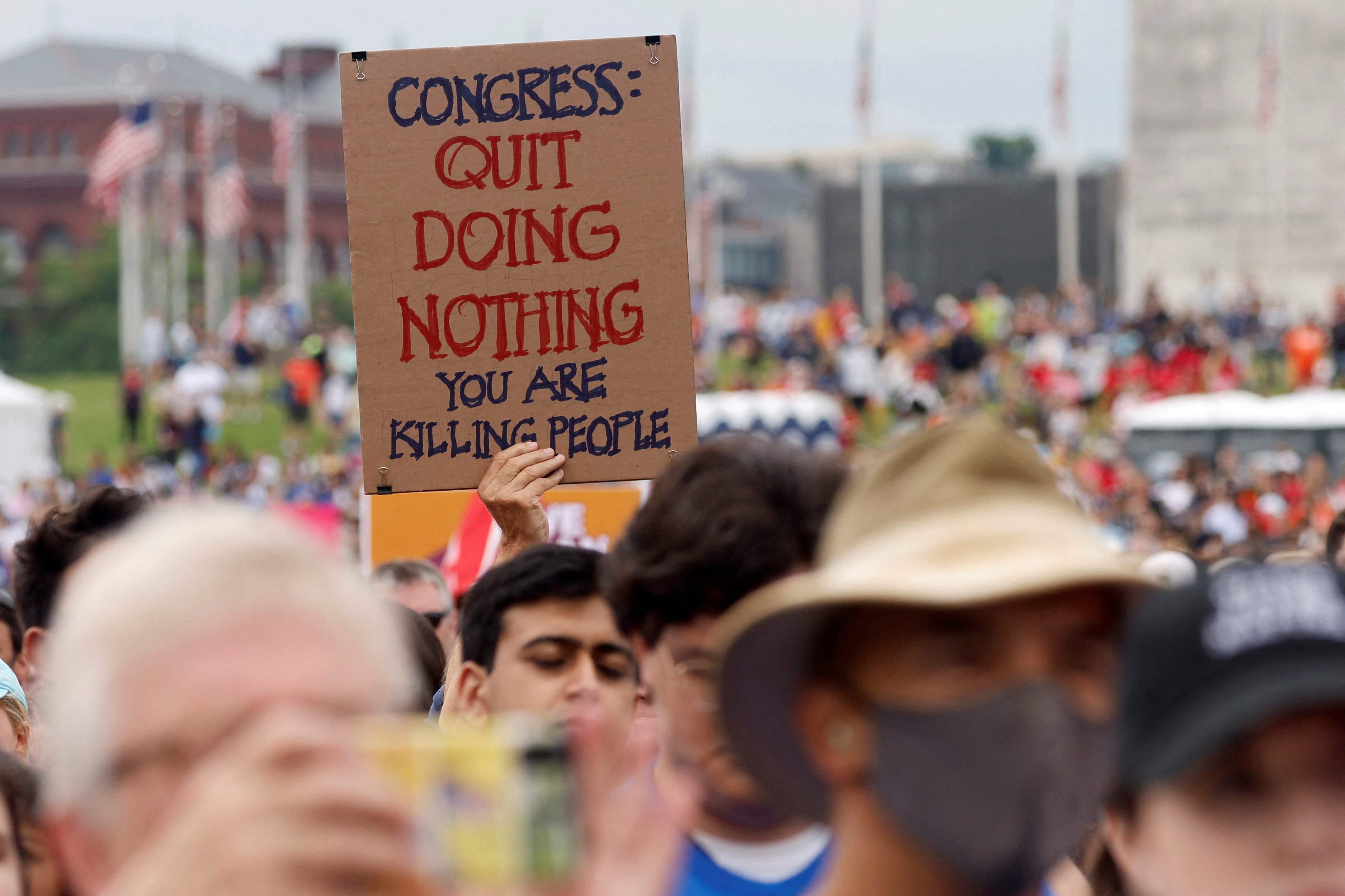 Miles de personas en todo EEUU se movilizaron por el control de armas   REUTERS/Jonathan Ernst