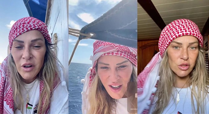 La tiktoker española Ana Alcalde, apodada “Barbie Gaza”, se convierte en el  rostro mediático de la Global Sumud Flotilla que avanza hacia Gaza - Infobae