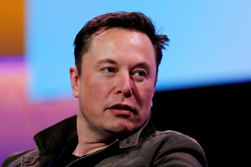 SpaceX owner and Tesla CEO Elon Musk speaks during a conversation with game designer Todd Howard (not pictured) at the E3 gaming convention in Los Angeles, California, U.S., on June 13, 2019. REUTERS/Mike Blake/File