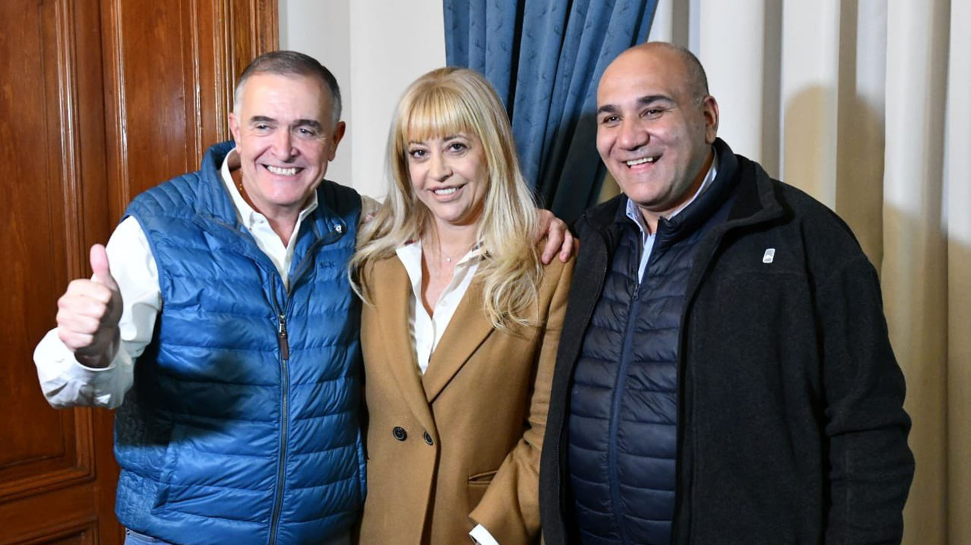Rossana Chahla junto a Juan Manzur y Osvaldo Jaldo