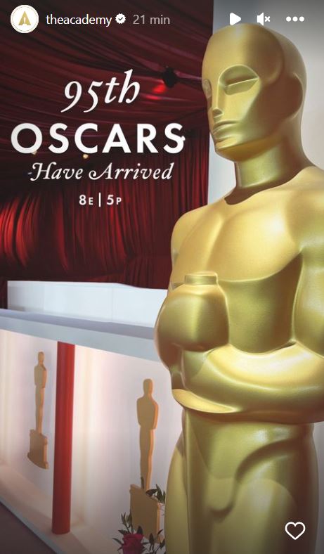 Primer adelanto de la red carpet de los Oscar 2023 
(Foto: Instagram)