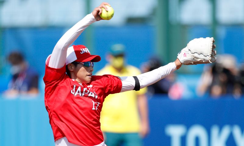 Japón le ganó a Australia 8-1 en el inicio del softbol olímpico (FOTO: REUTERS USA TODAY)