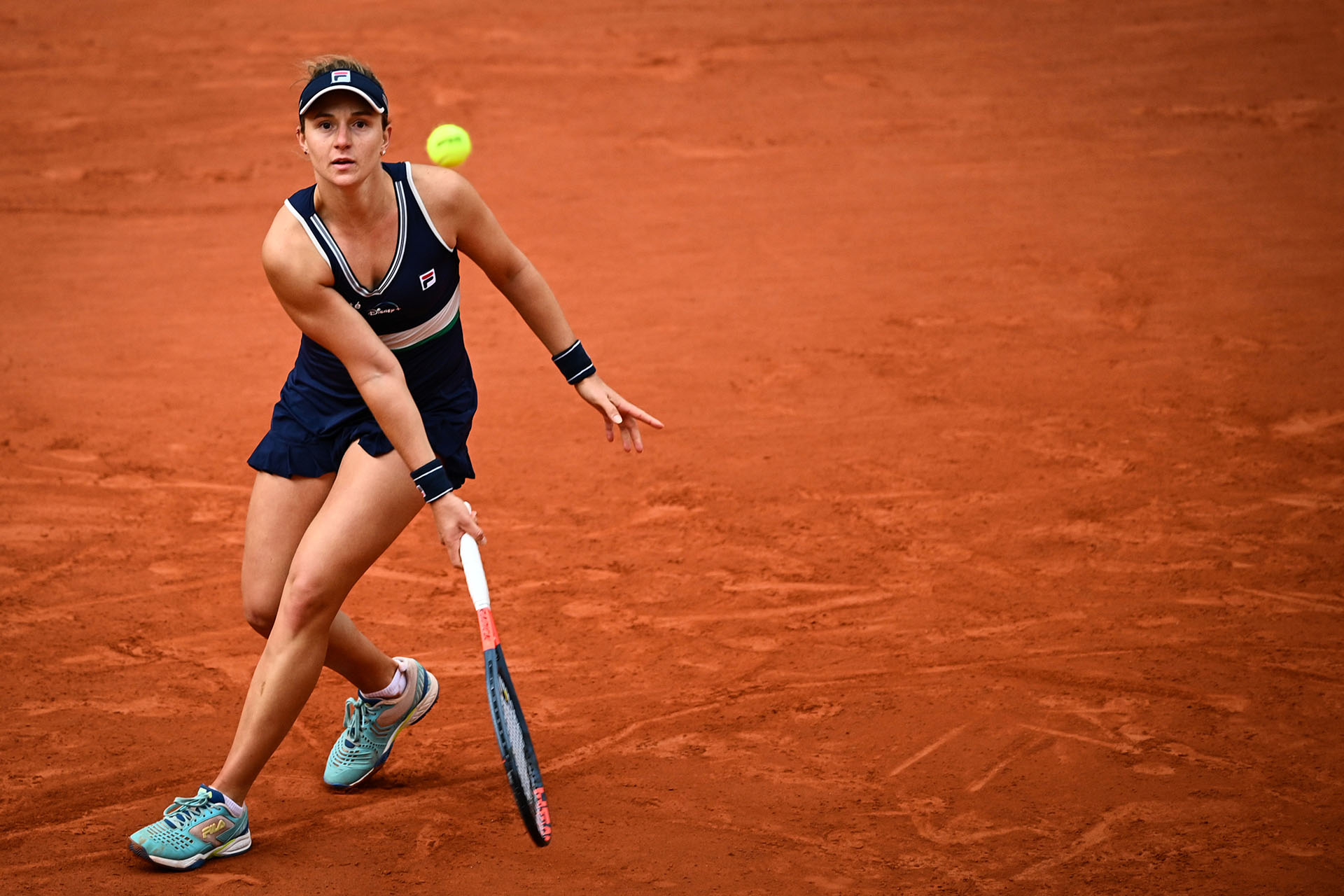 Podoroska ganó 6-2 y 6-4 en 1 hora 19 minutos de partido (Photo by Anne-Christine POUJOULAT / AFP)