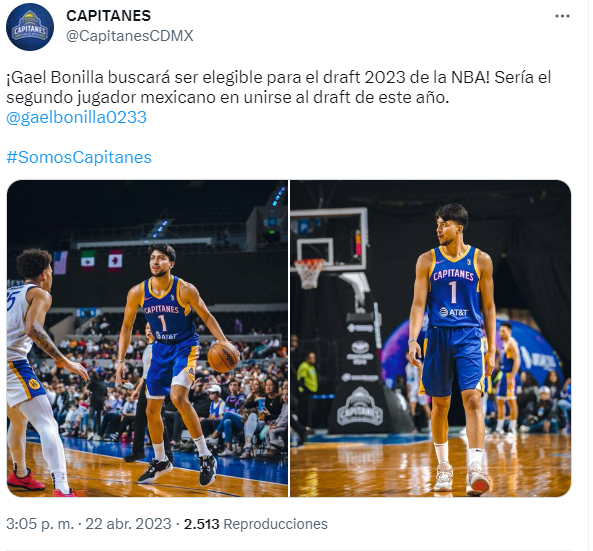 Quién es Gael Bonilla, el mexicano que buscará un lugar dentro de la NBA? -  Infobae