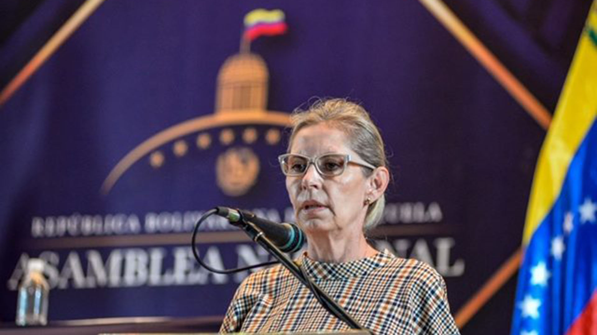 La opositora venezolana, Olivia Lozano