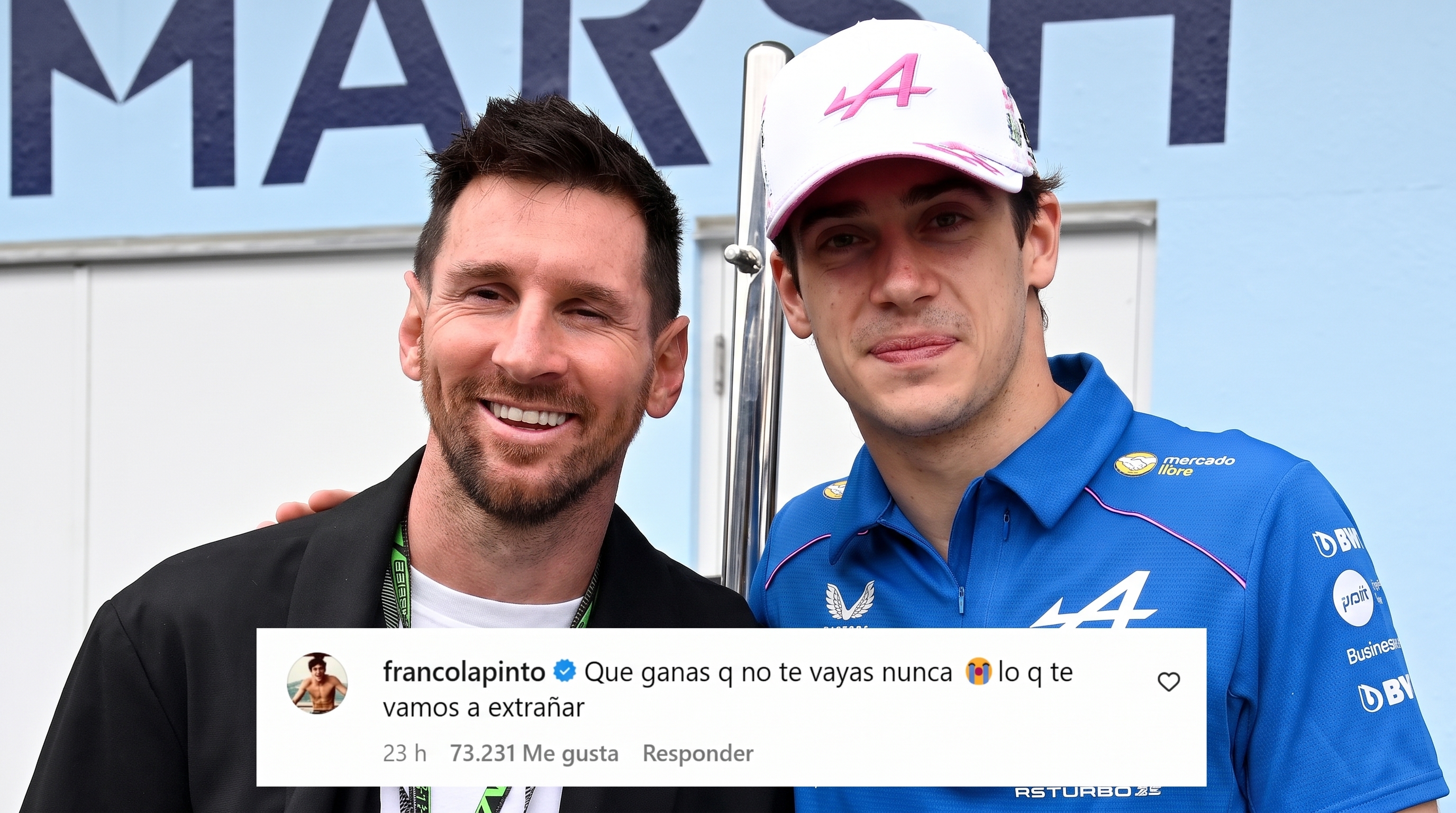 El sentido mensaje de Colapinto a Messi por su despedida de la selecci&oacute;n argentina: 