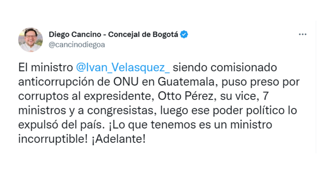 Según la Fiscalía del país Centroamericano, el actual ministro de Defensa habría participado en un plan para robar 384 millones de dólares. Crédito: @cancinodiegoa / Twitter