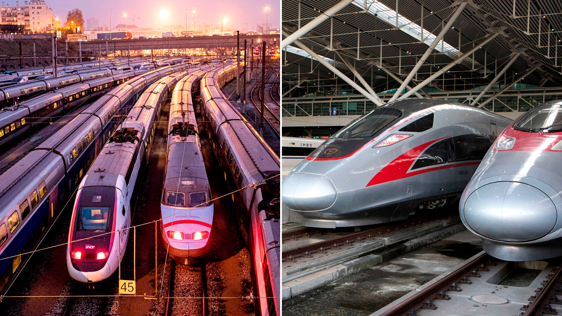 El tren de alta velocidad es la alternativa más eficaz al transporte aéreo para viajes de hasta 1.100 kilómetros
