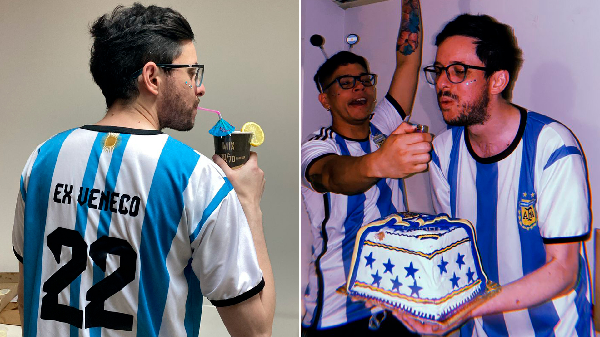 Es extranjero, le dieron la nacionalidad argentina e hizo una fiesta para celebrarlo
