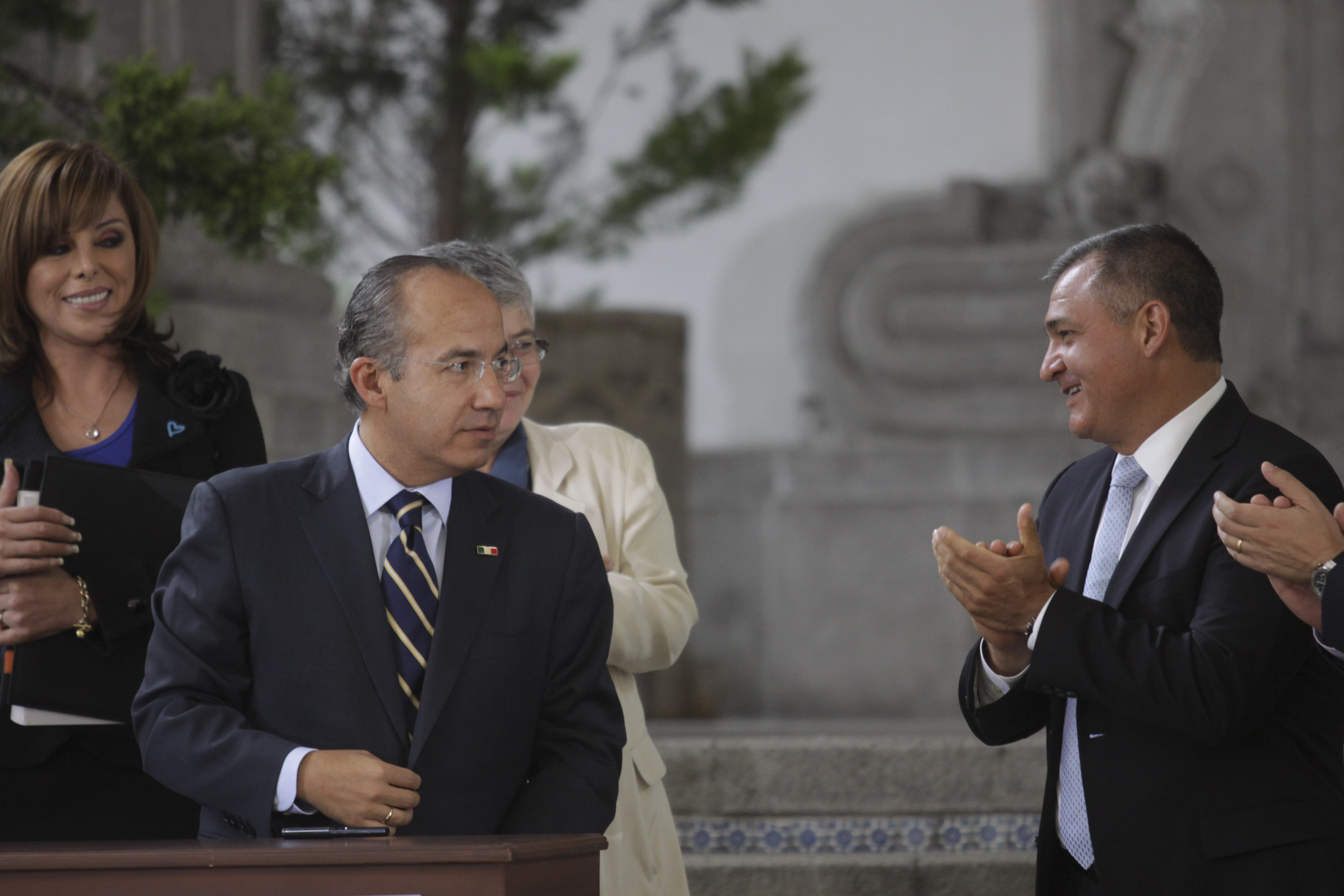 AMLO vislumbró tres posibles escenarios para Felipe Calderón ante el juicio contra Genaro García Luna. (IVÁN STEPHENS /CUARTOSCURO.COM)