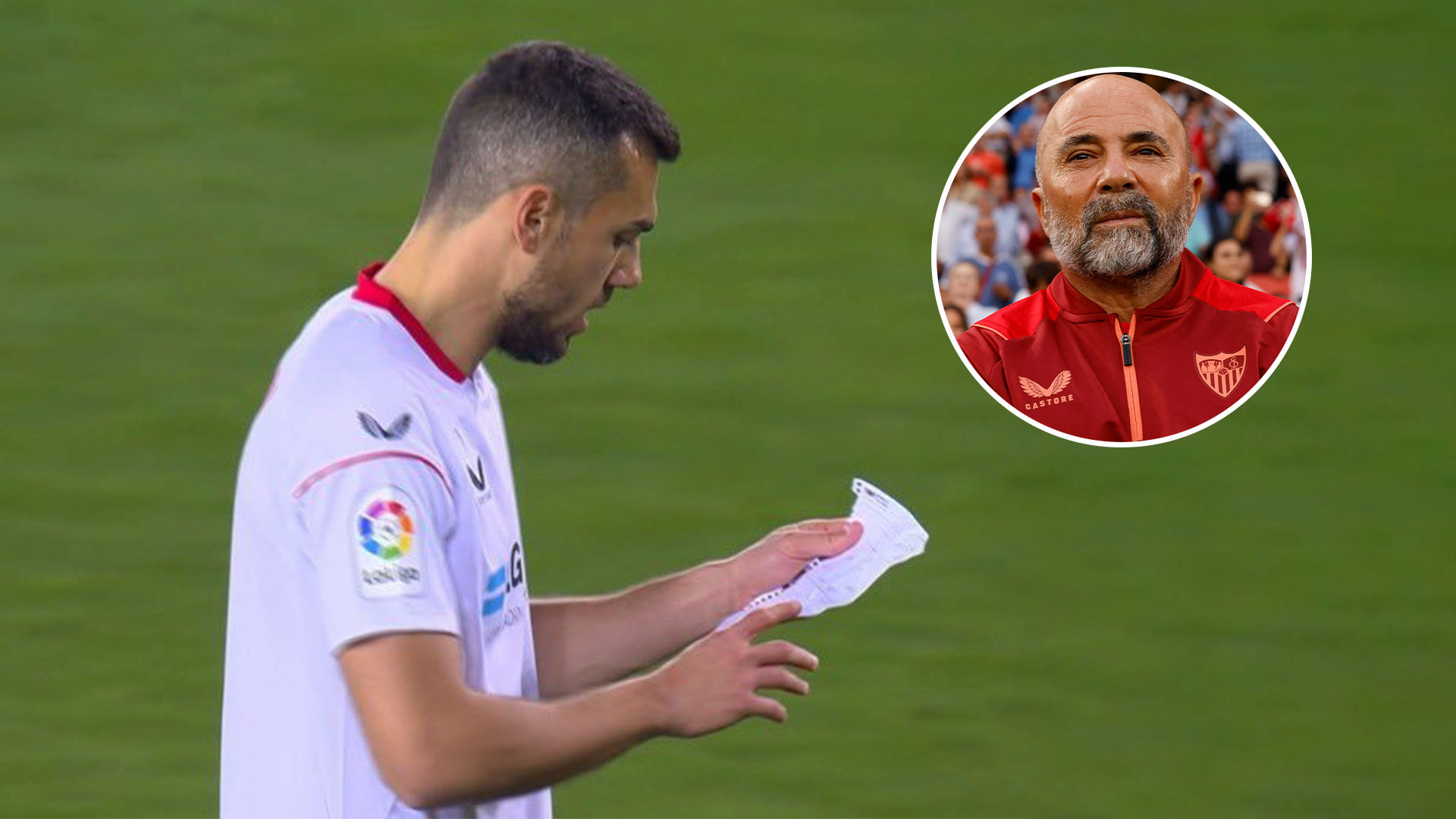 Sevilla perdió por goleada ante Barcelona y explotaron los memes de Sampaoli por su curioso médoto para transmitir sus indicaciones