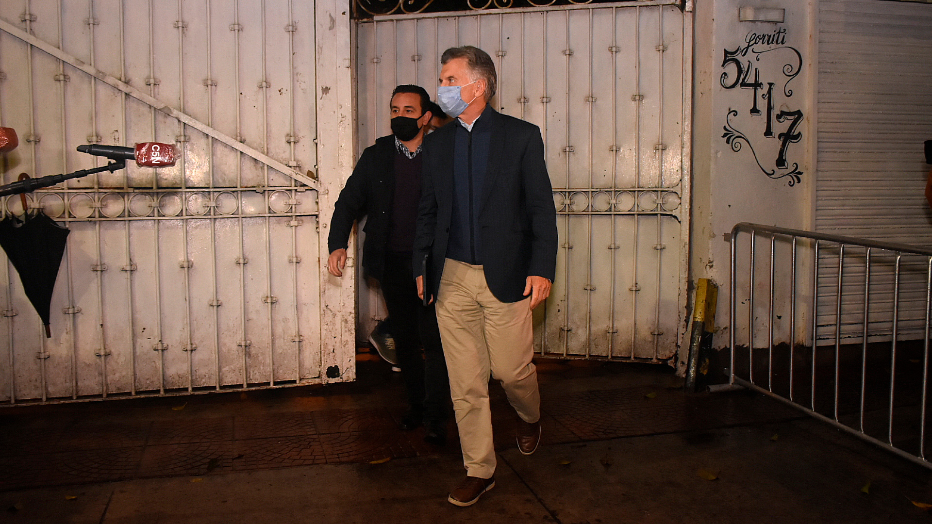 Mauricio Macri a la salida del cónclave