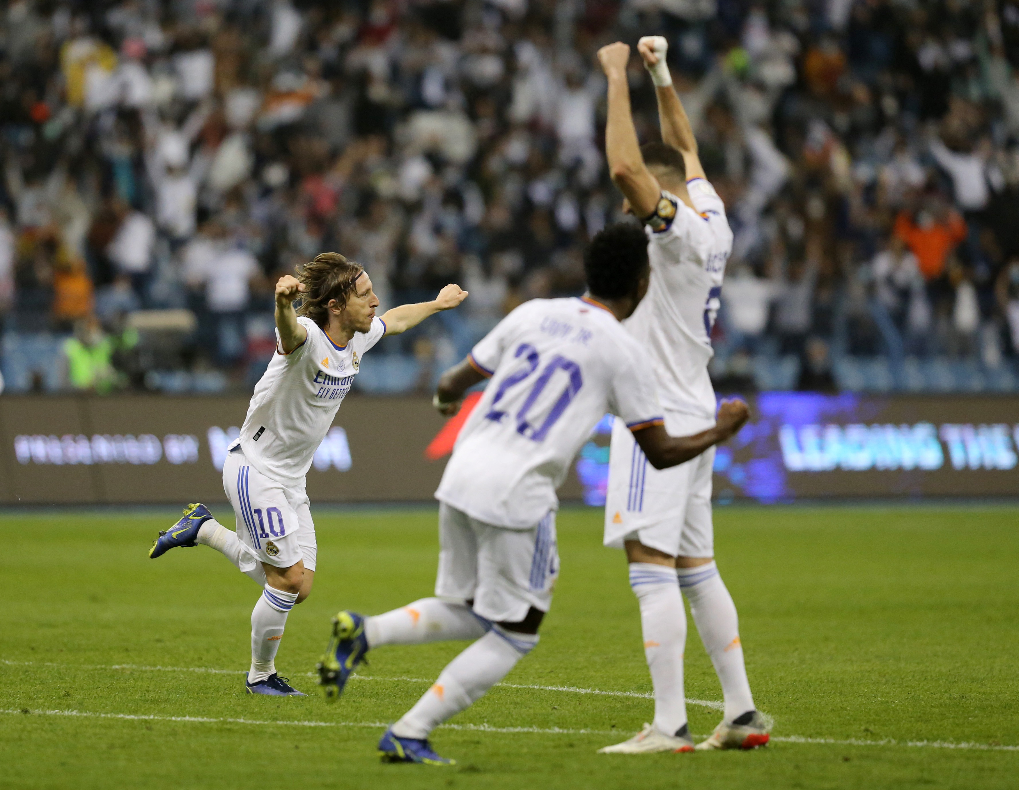 Luka Modric abrió el marcador en Arabia Saudita (Reuters)