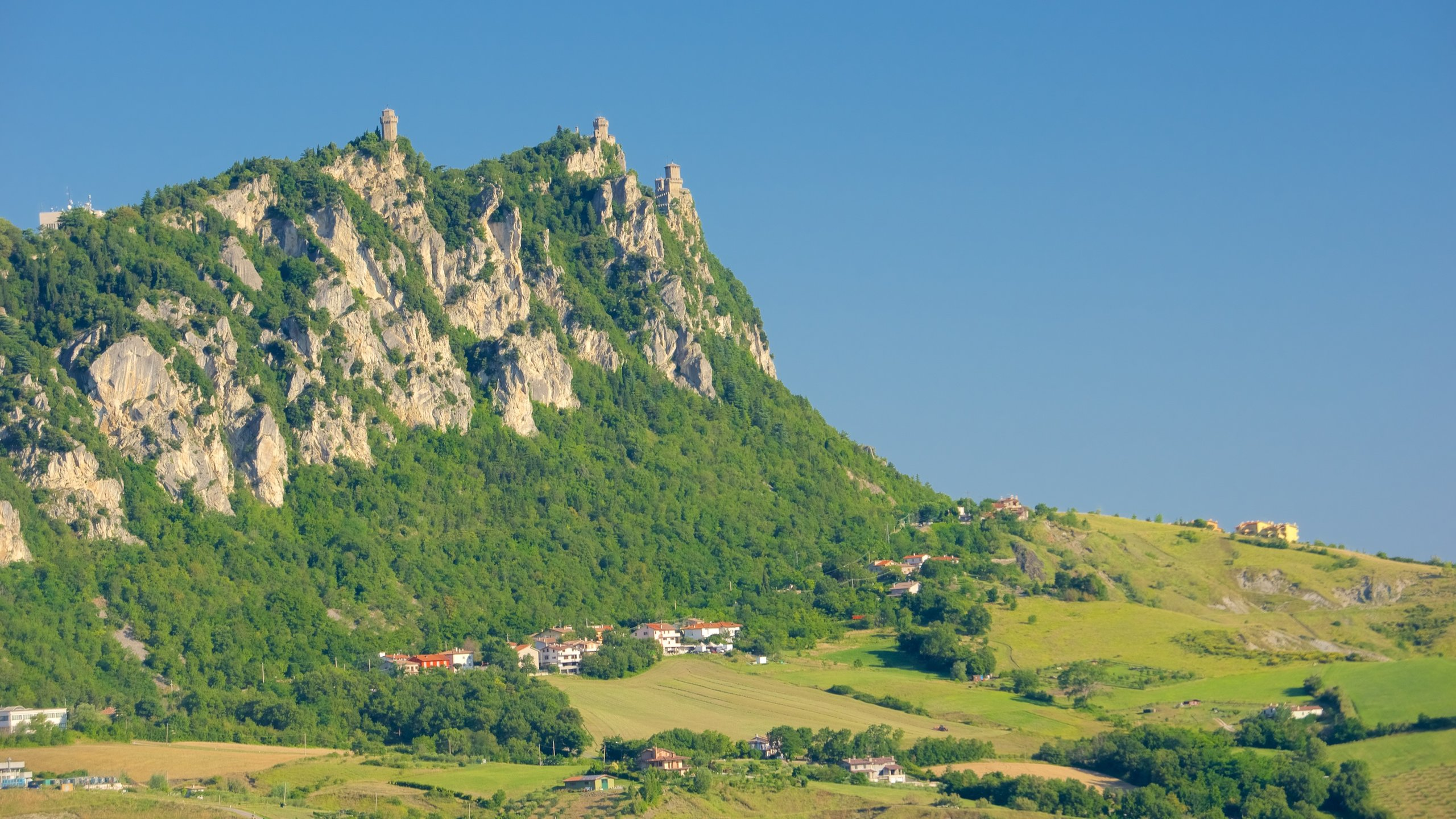 Una vista del Monte Titano