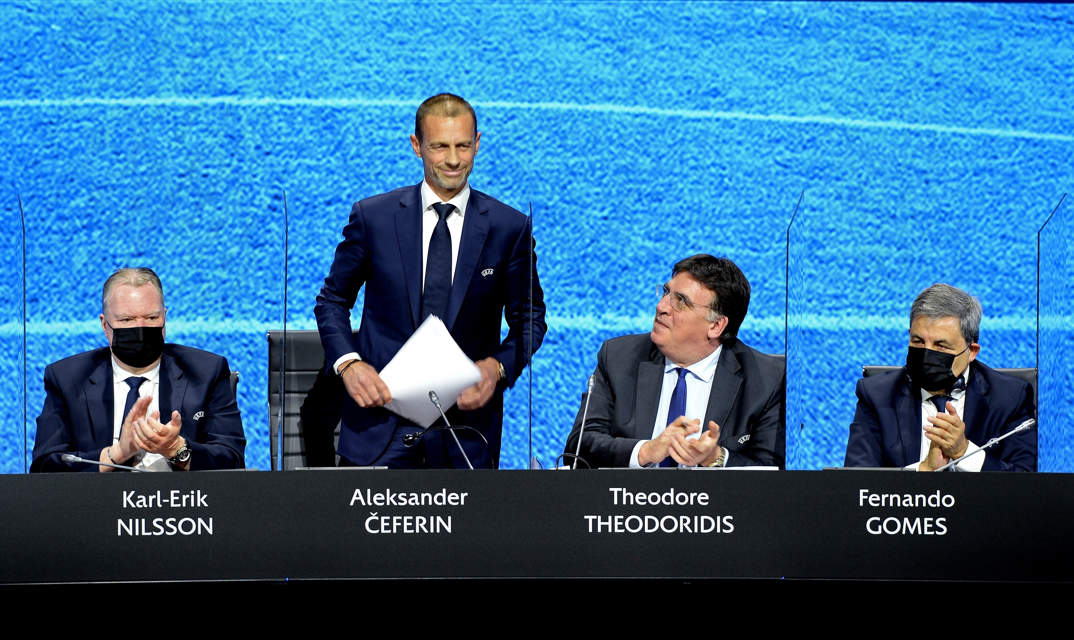 La Superliga europea nació a espaldas de Aleksander Ceferin, titular de la UEFA, tras aprobarse la reforma de la Champions League (Foto: EFE)