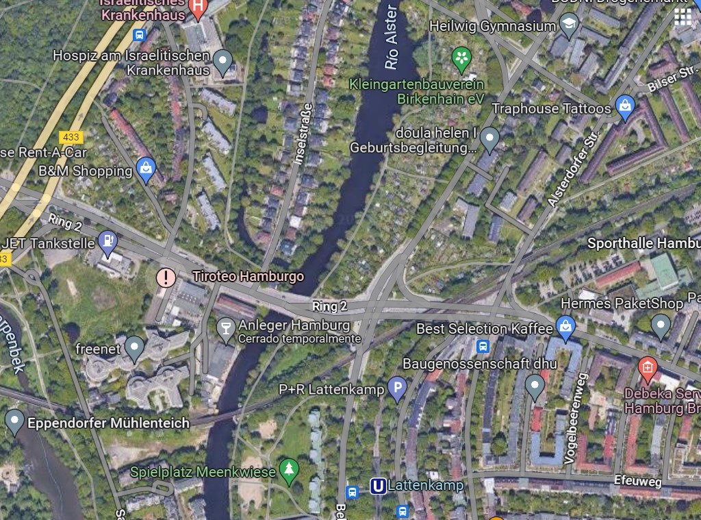 Mapa del lugar del ataque (Captura de Google Maps)