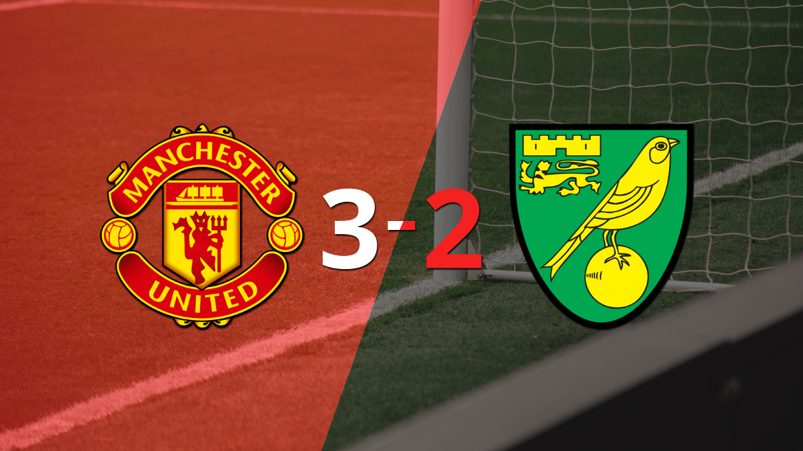 Manchester United superó 3 a 2 a Norwich City con hat-trick de Cristiano Ronaldo