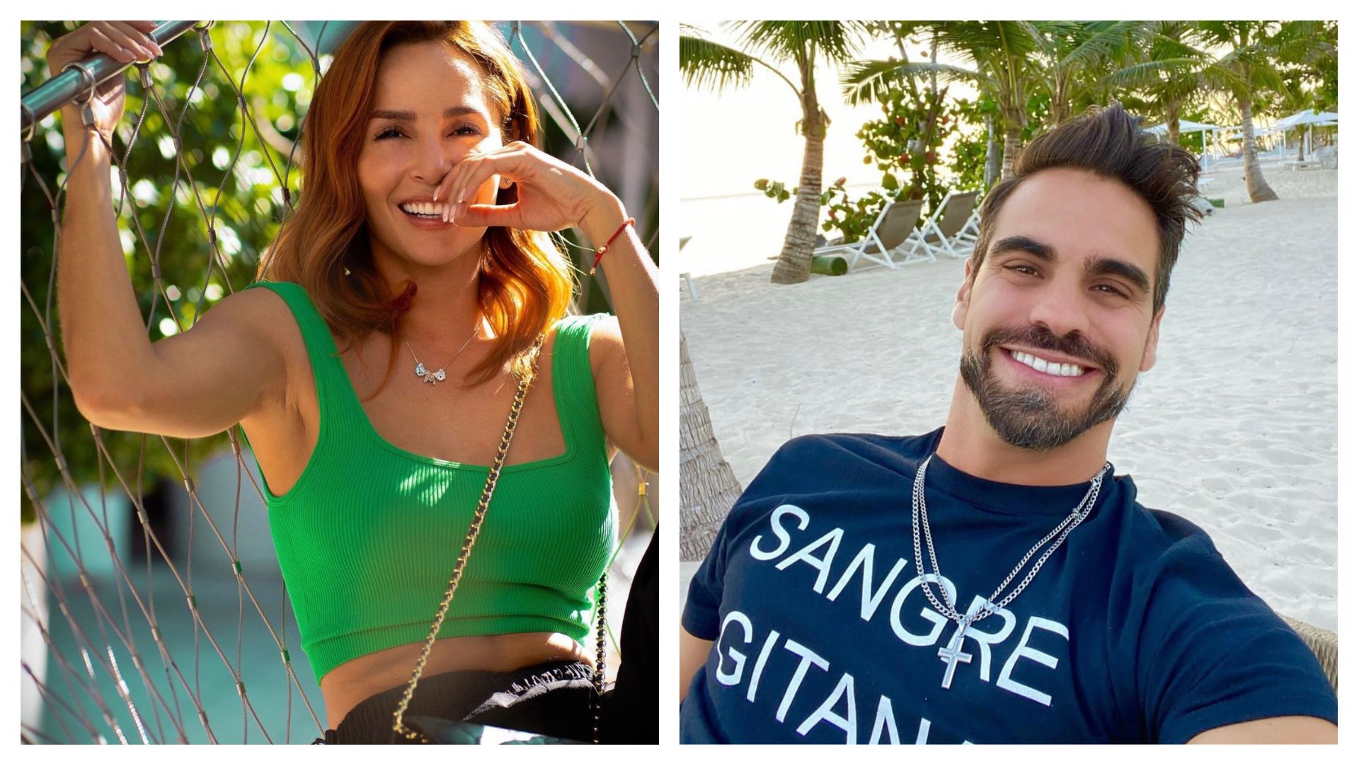 Carmen Villalobos and Frederik Oldenburg would have confirmed their courtship through social networks.  @carmenvillaloboss/Instagram and @fredefutbol/Instagram