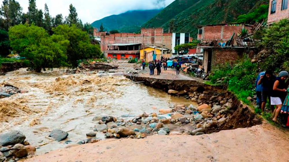 Huaicos en Arequipa en febrero del 2023. 