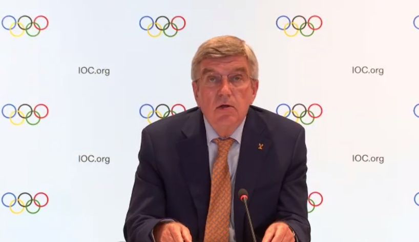 Thomas Bach during the IOC virtual press conference on September 8, 2021. (IOC)