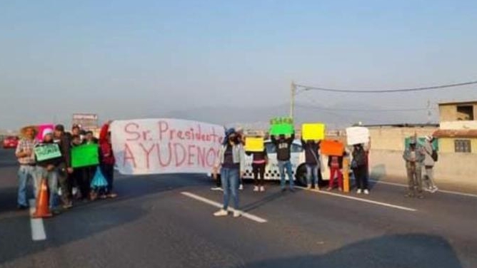 Vecinos de Tecámac bloquearon la autopista México-Pachuca con dirección a la CDMX