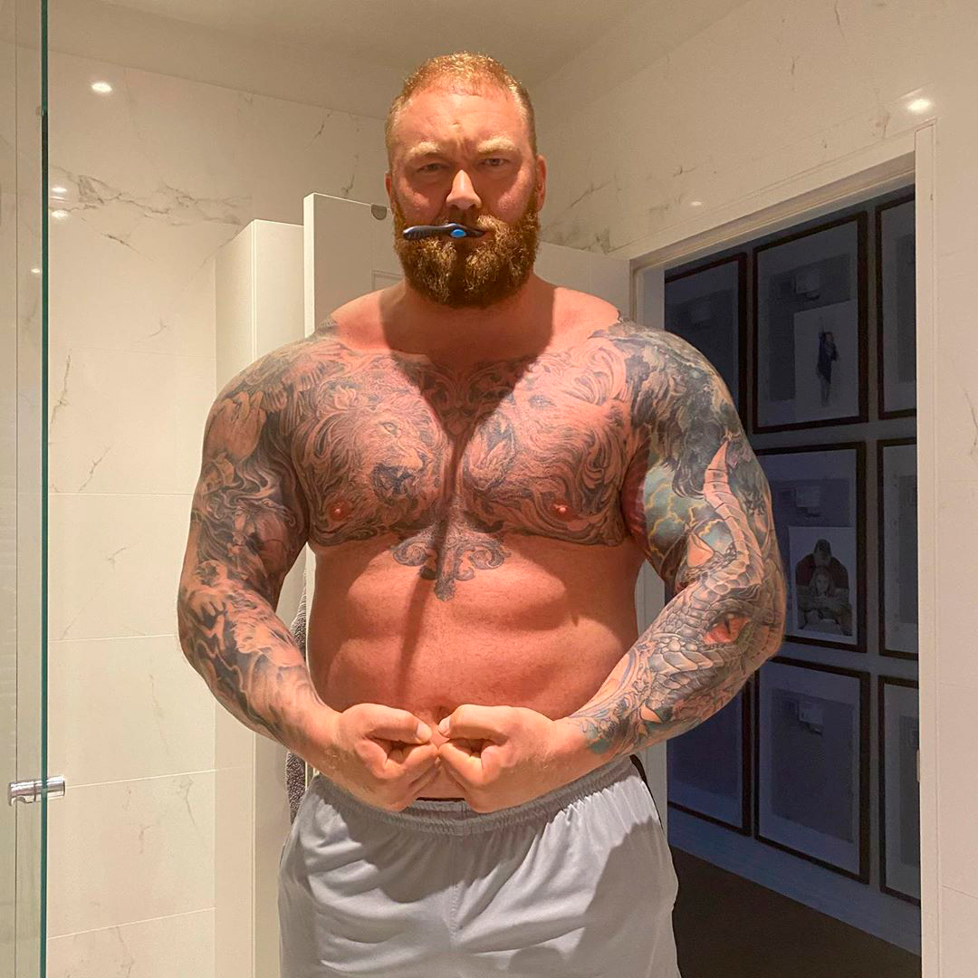 Hafthor Bjornsson bajó más de 20 kilos en un mes para su pelea ante Eddie Hall