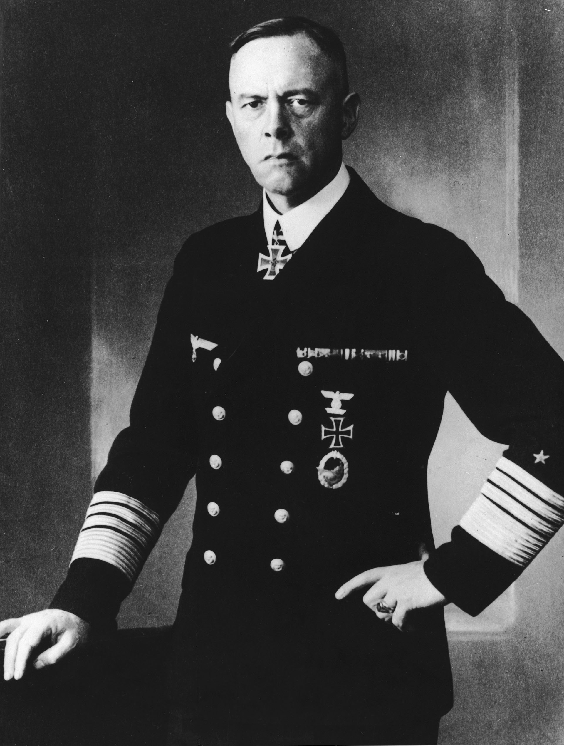 El comandante naval alemán de la Segunda Guerra Mundial, el almirante Gunther Lutjens (Keystone/Hulton Archive/Getty Images)
