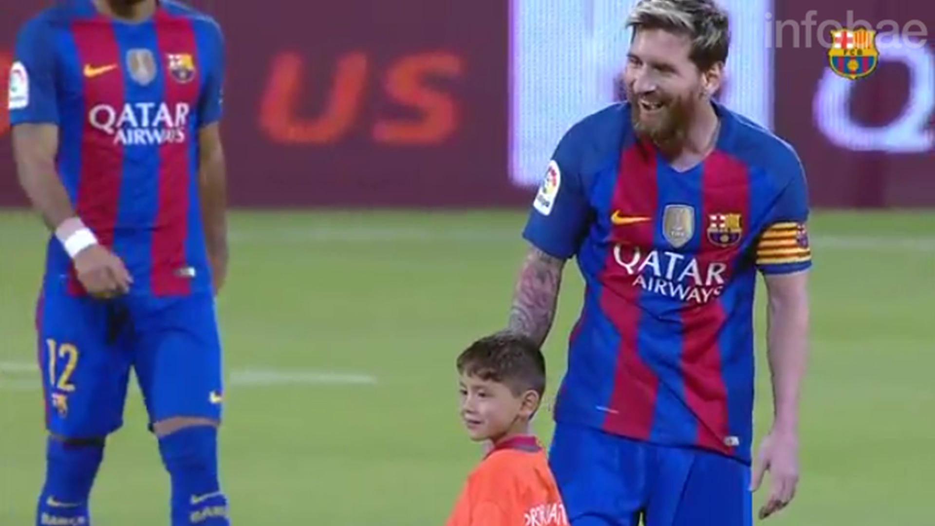Messi junto a Murtaza en Doha