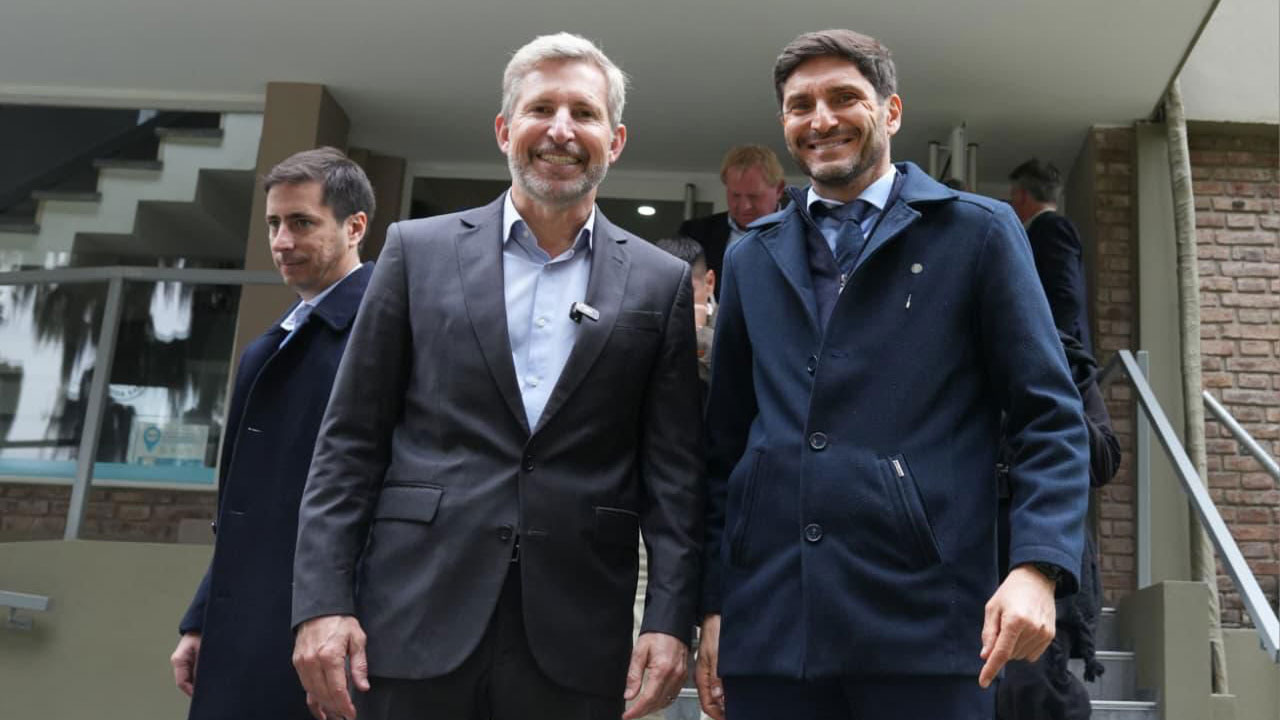 Rogelio Frigerio y Maximiliano Pullaro se encontraron en Entre R&iacute;os con la visita de Macri y la salida de la crisis en la agenda