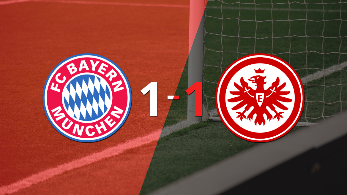 Bayern Múnich no pudo en casa ante Eintracht Frankfurt y empataron 1-1