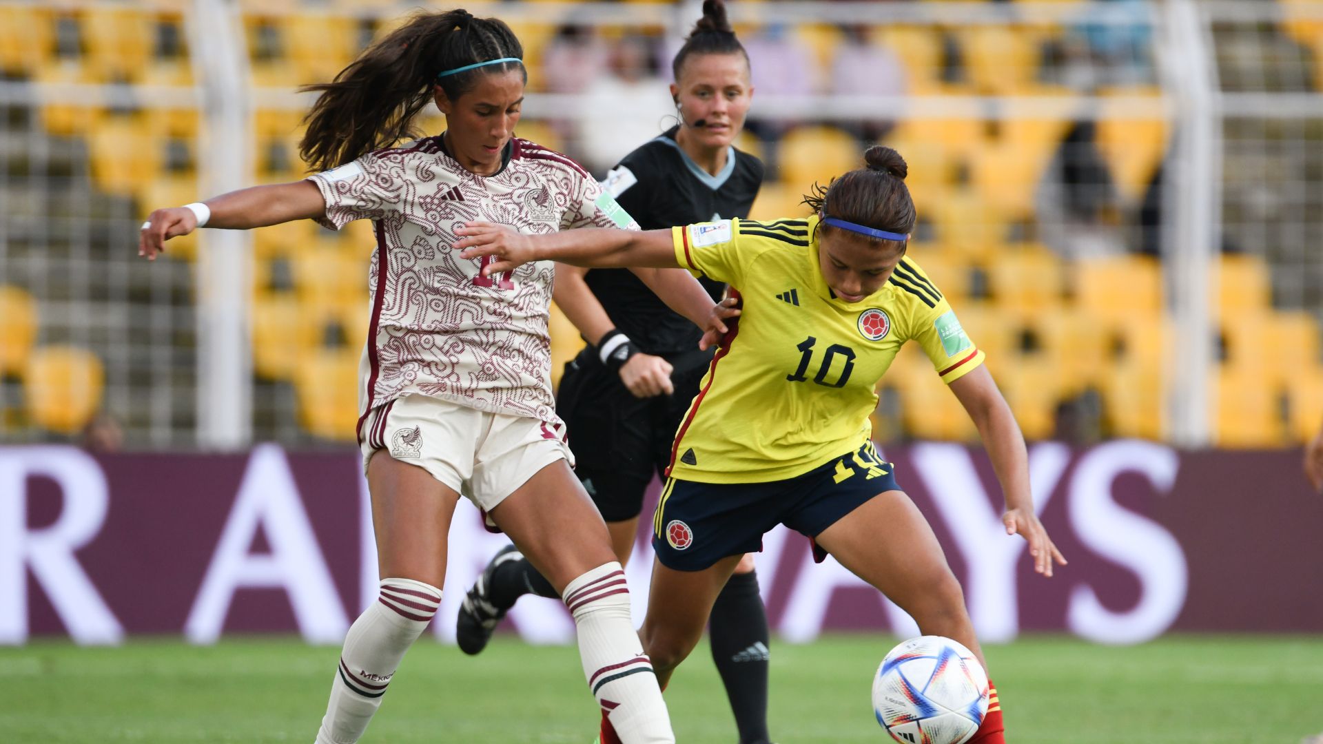 La Selección Colombia se enfrentó a México en el Mundial Femenino Sub 17. Foto: FCF