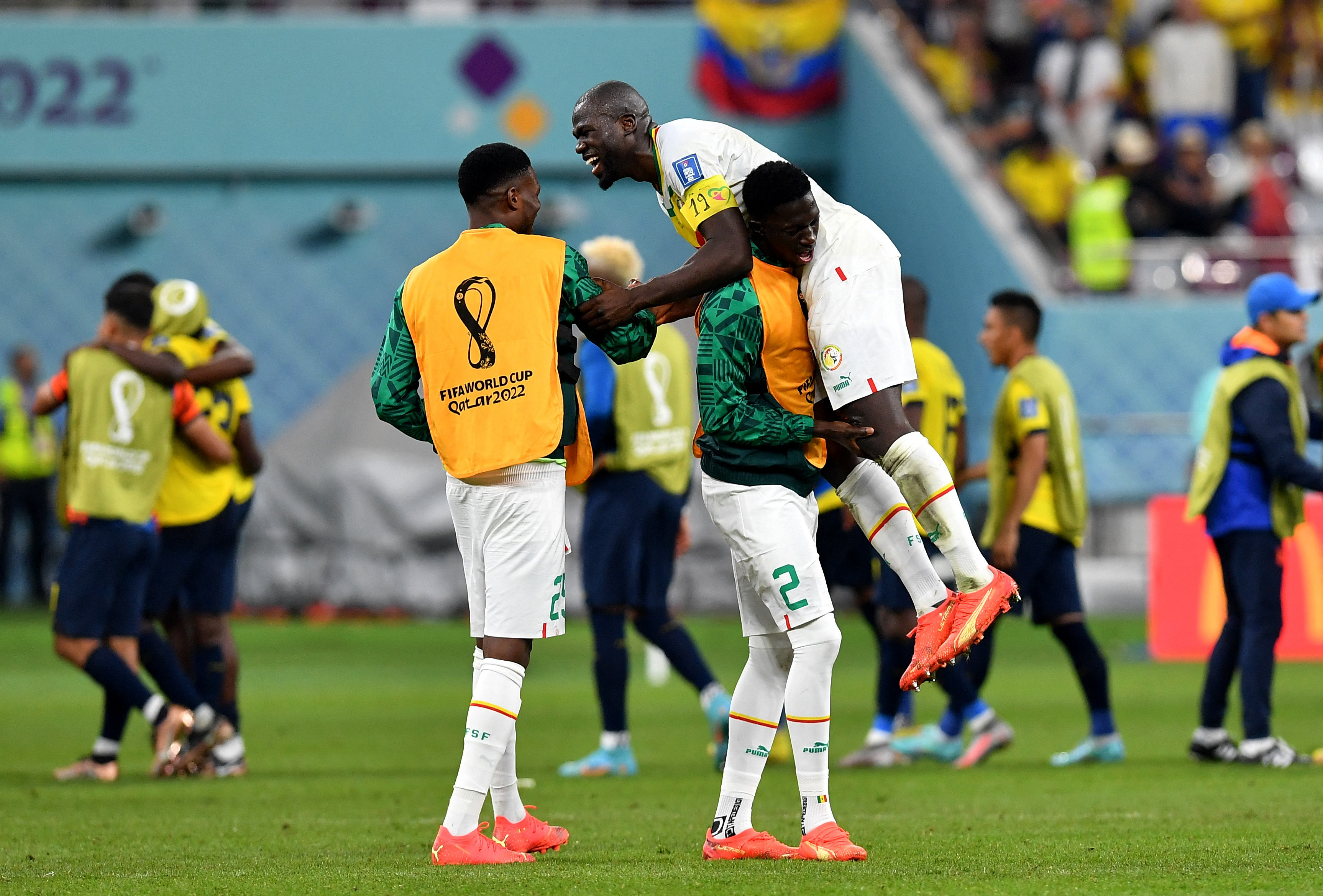 Senegal pasa a los octavos de final del mundial, tras derrotar 2 - 1 a Ecuador, en el último partido de la fase de grupos del Mundial Qatar 2022. REUTERS/Jennifer Lorenzini