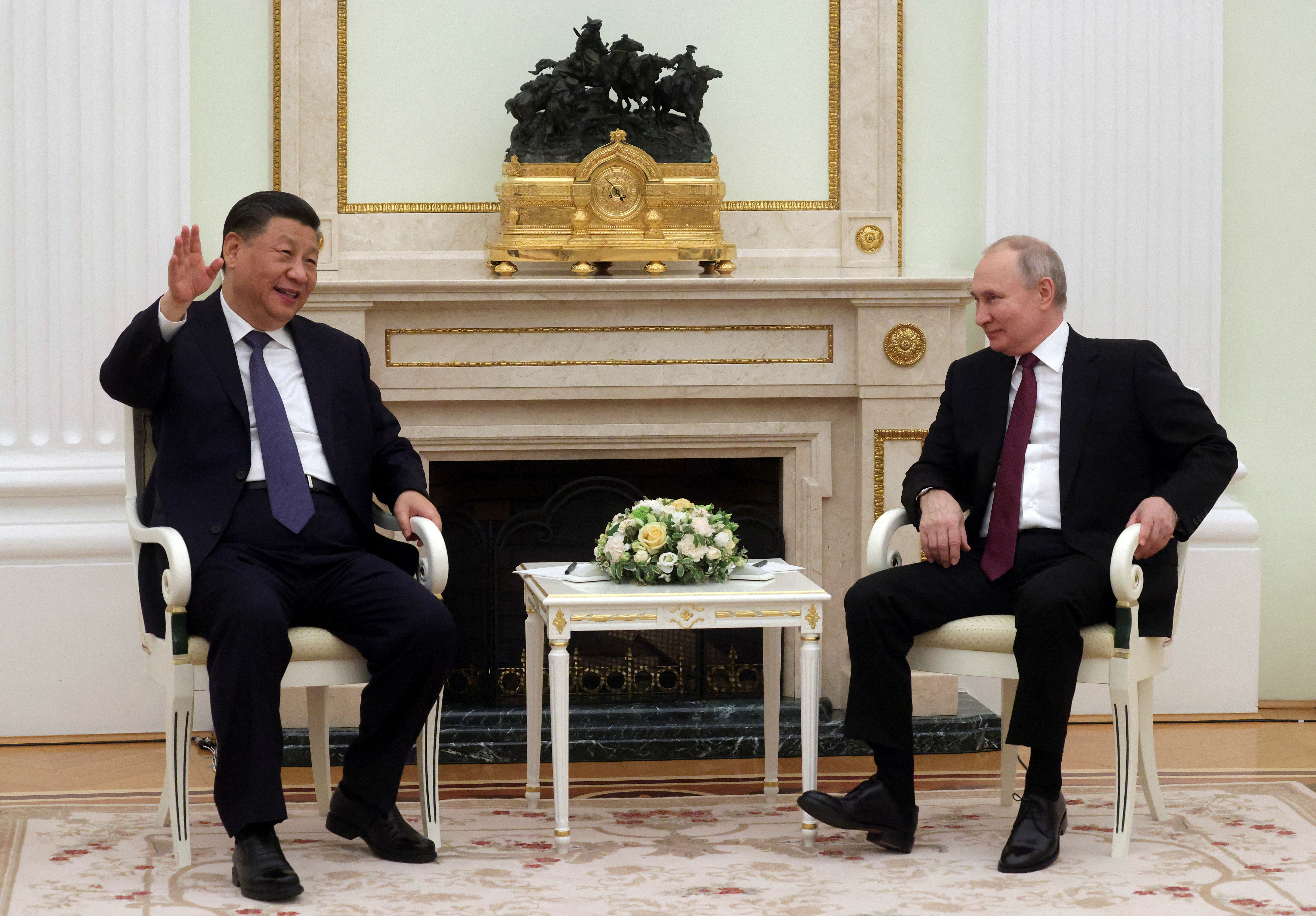 Xi y Putin en el Kremlin (Sputnik/Reuters)